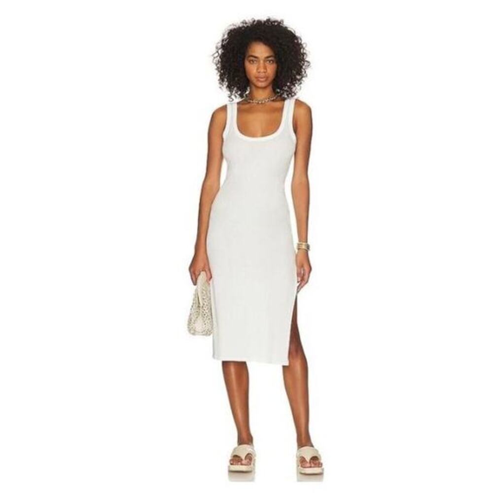 TULAROSA Women's White Green The Willa Tank Dress Medium Spring & Summer